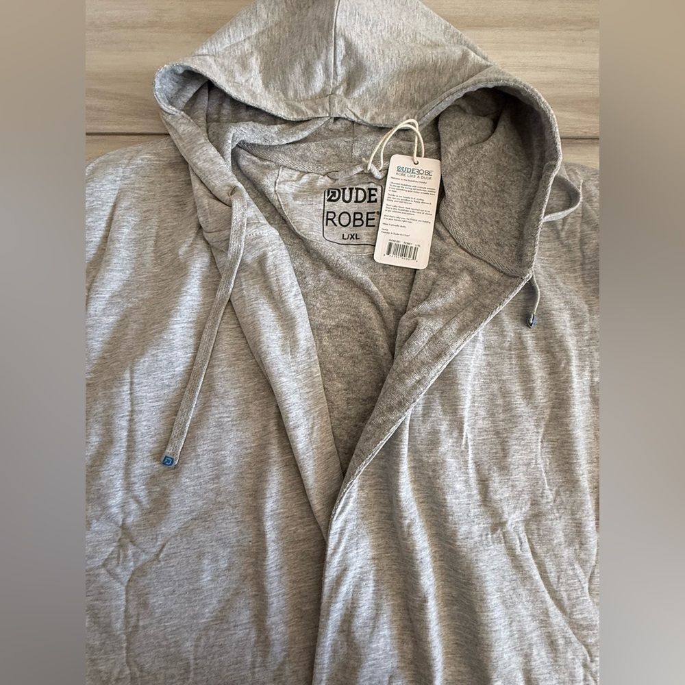 Dude Robe The Dude Robe Grey L/XL  NWT IN PACKAGE - Picture 6 of 8